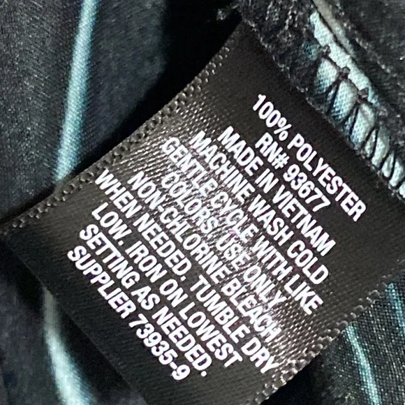 Worthington NWT black & green blouse top shirt size LARGE - Picture 11 of 12